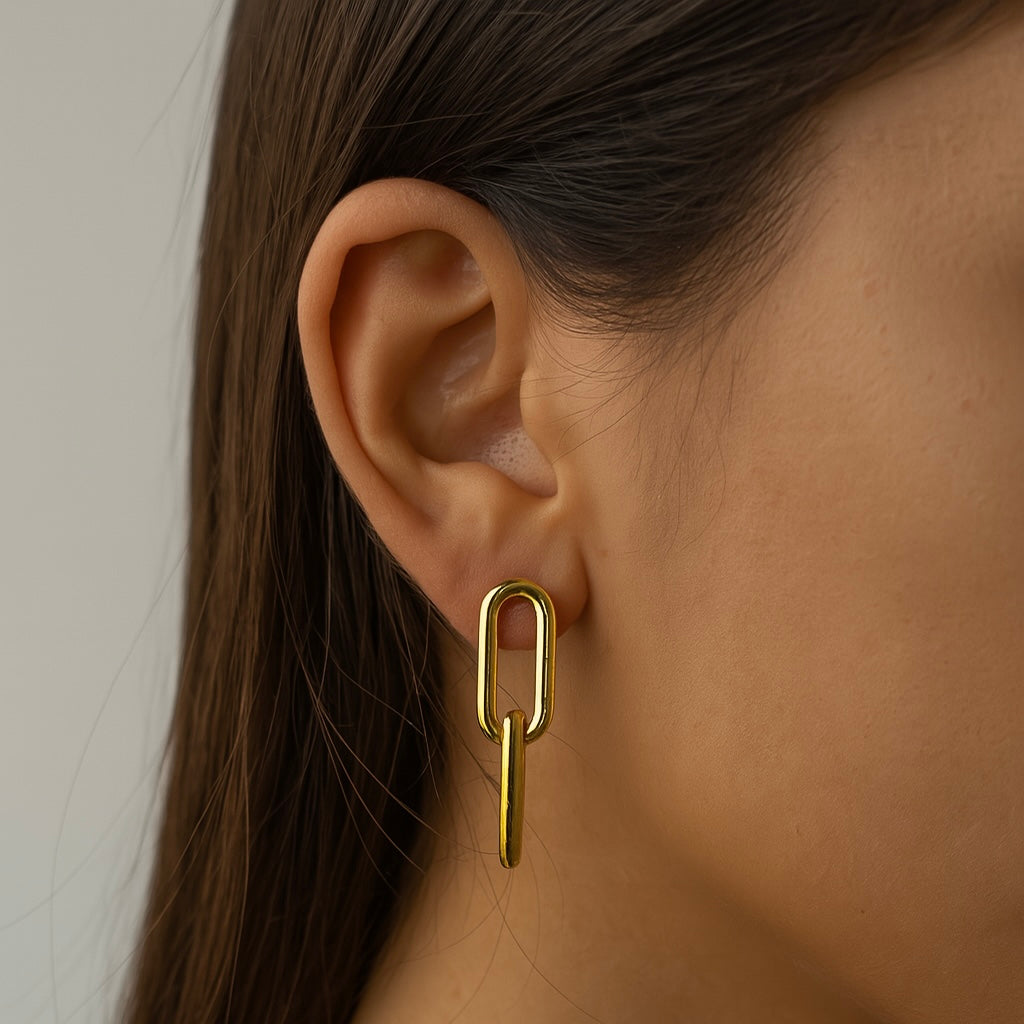 Paperclip Earrings - Main Image