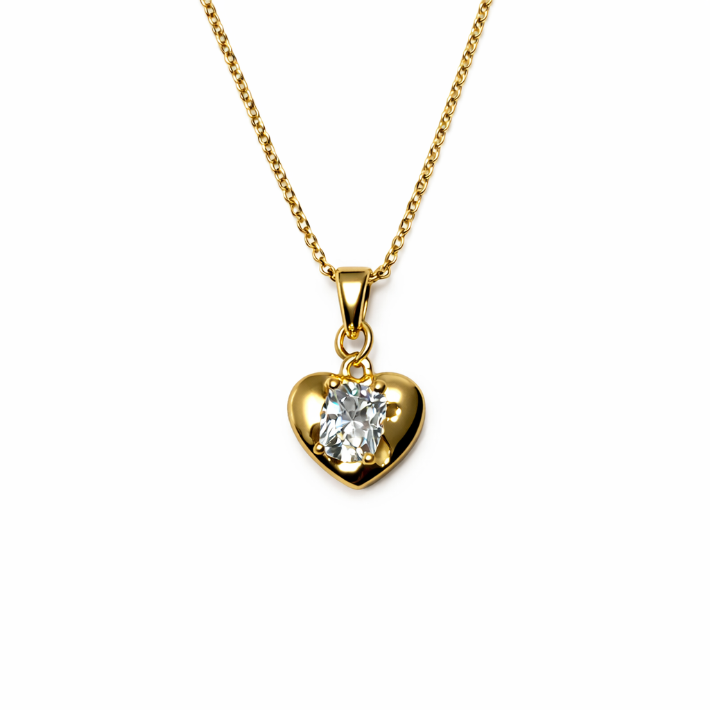 Velour Heart Necklace