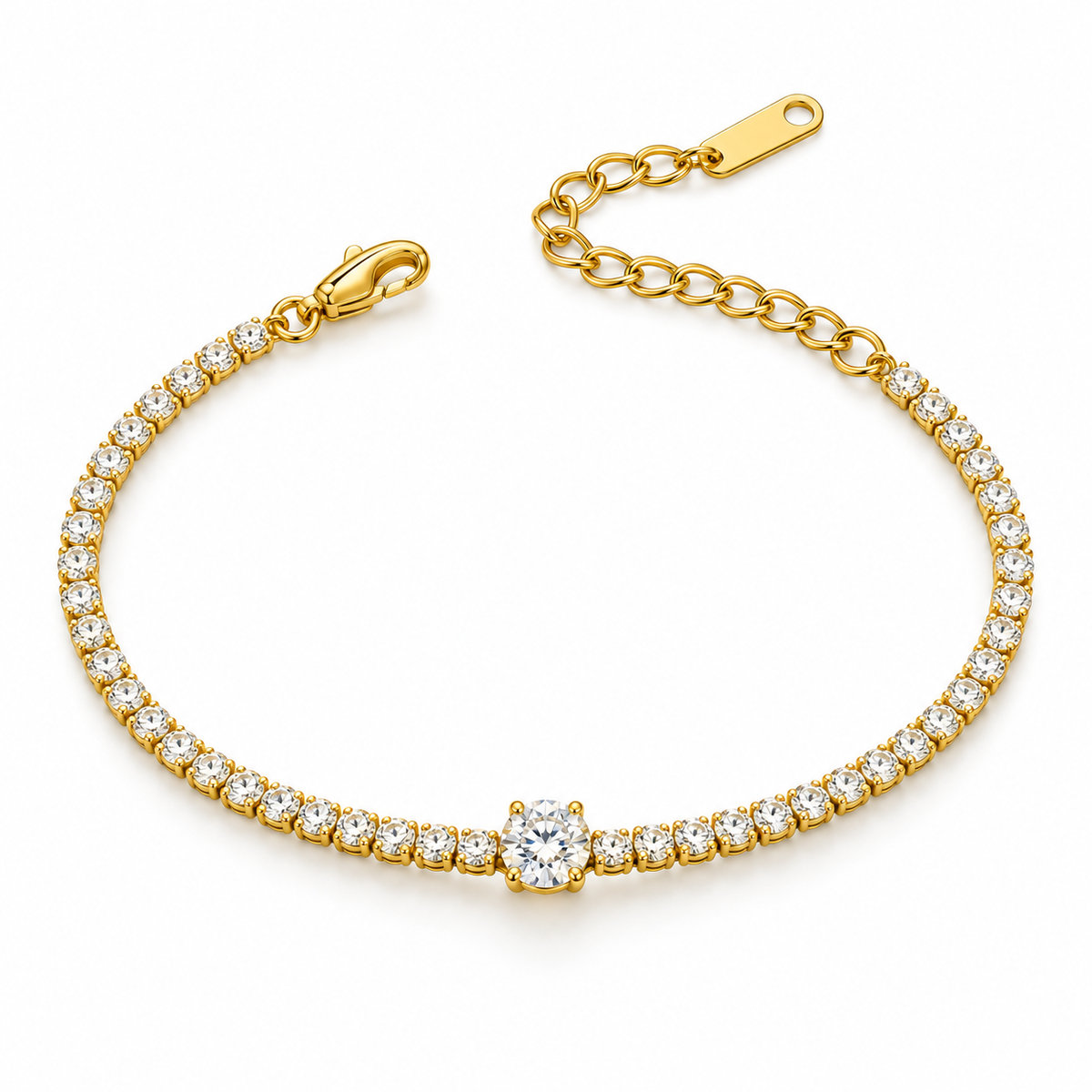 Solitaire Tennis Bracelet