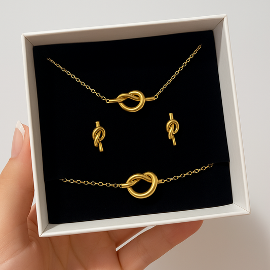 Luv-Knot Set (Bracelet, Earrings & Necklace)