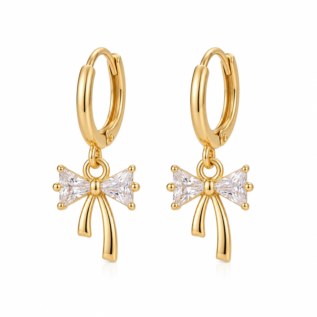 Mini Crystal Bow Earrings