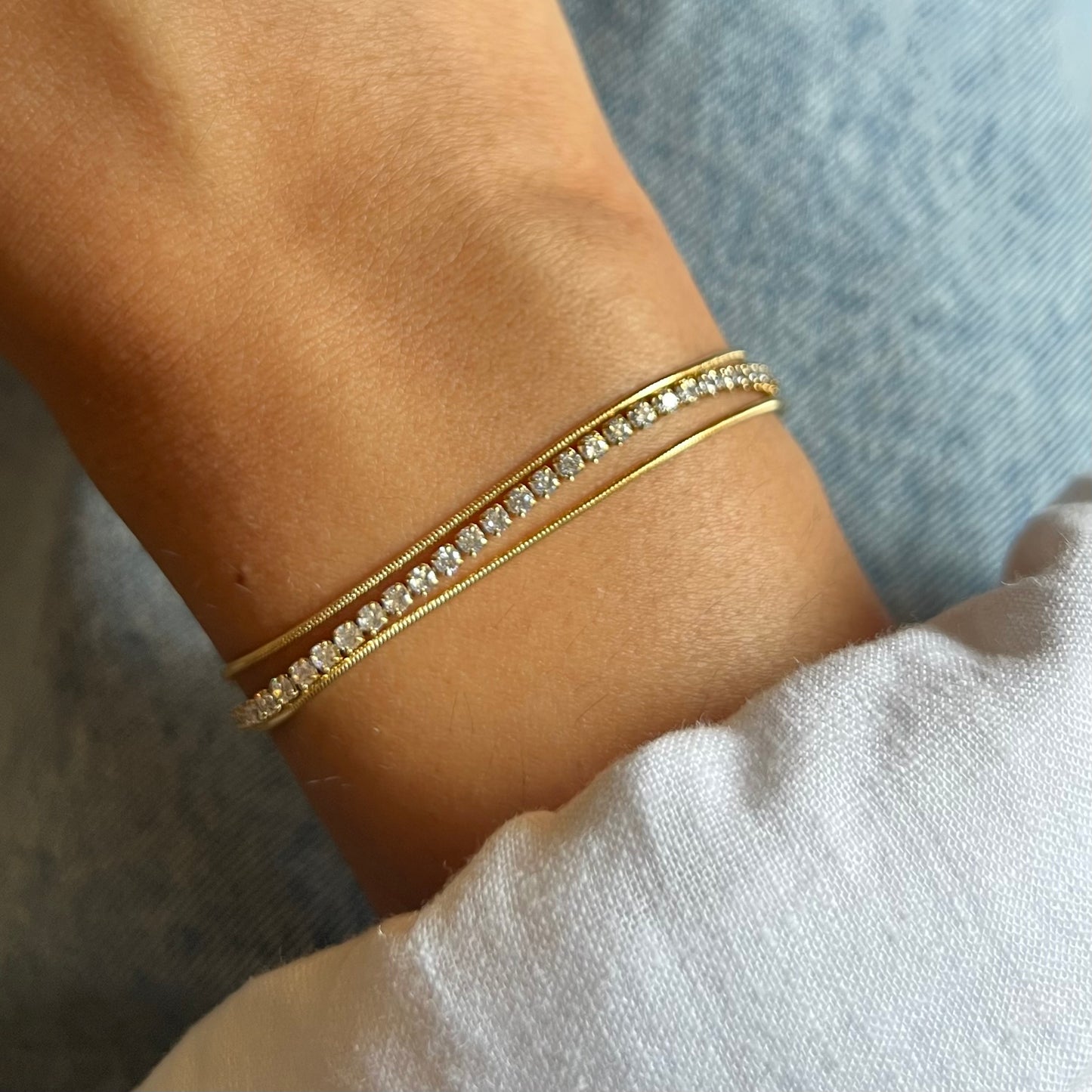 Boa Chain Tennis Bracelet