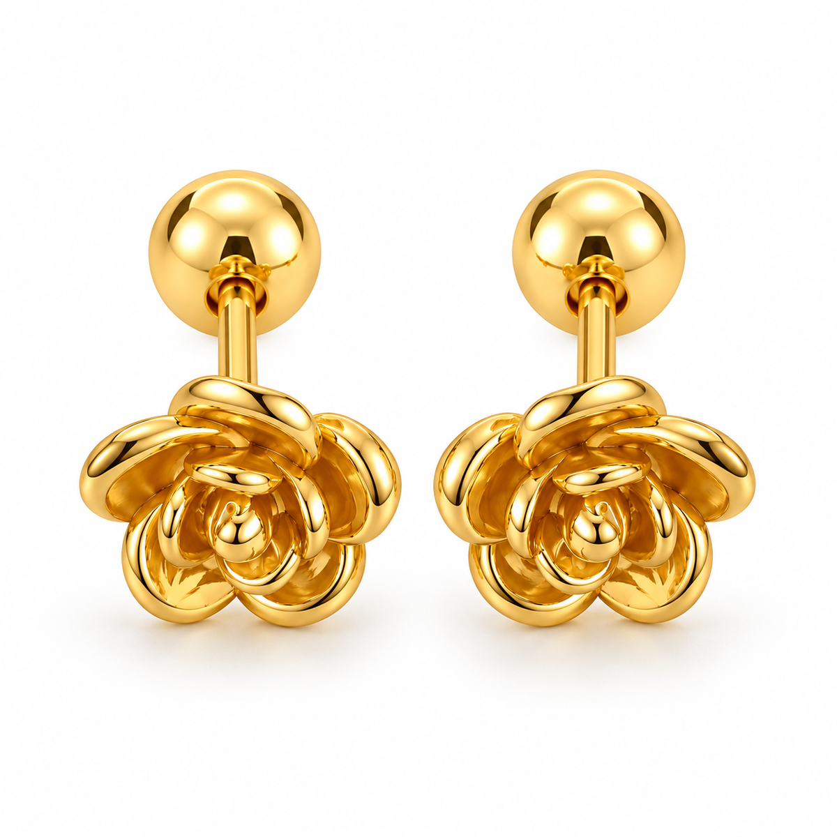 Rose Ball Back Studs