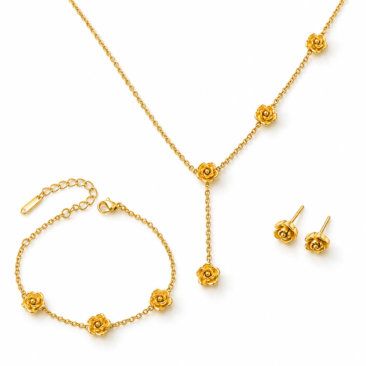 Rose Jewellery Set