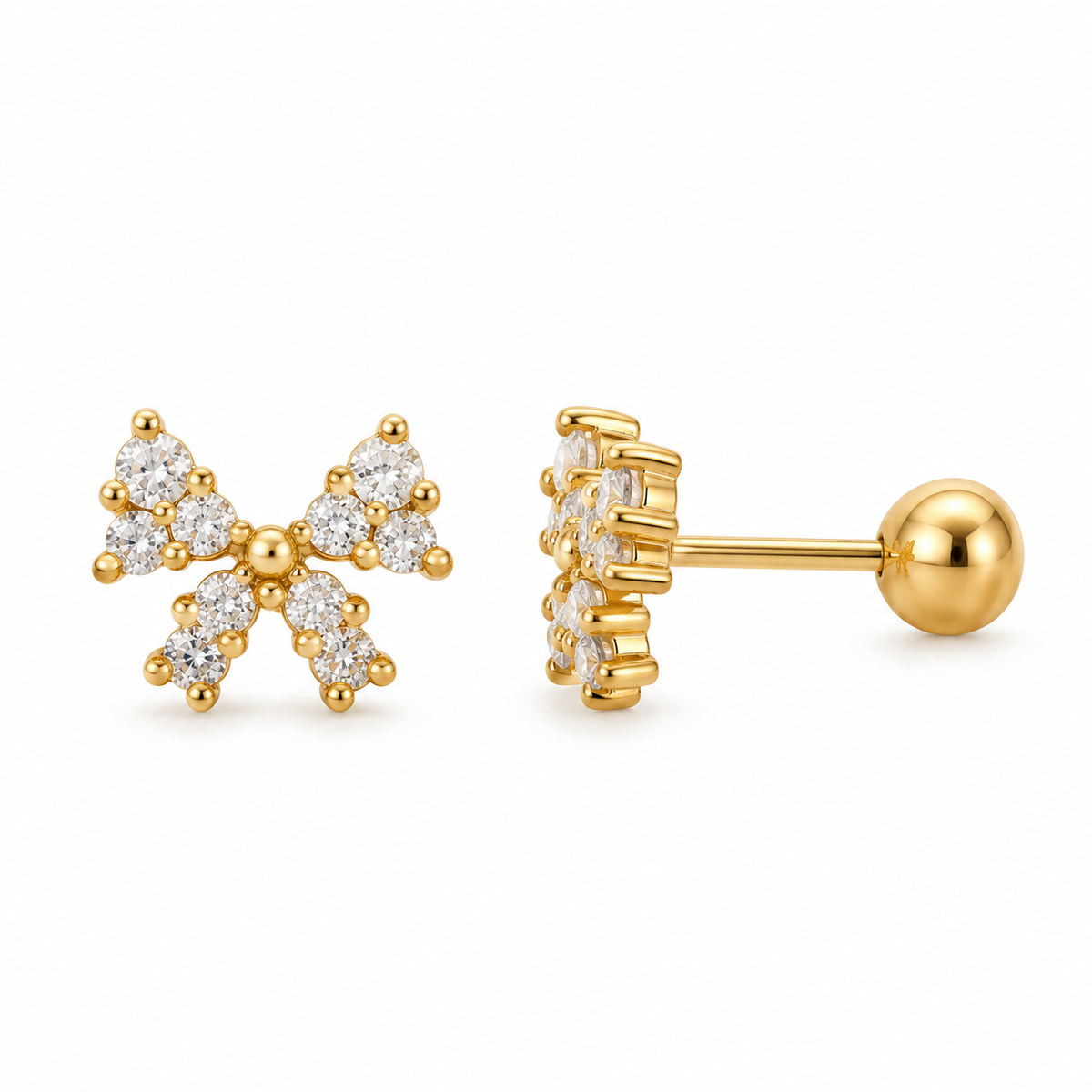 Bow Ball Back Studs