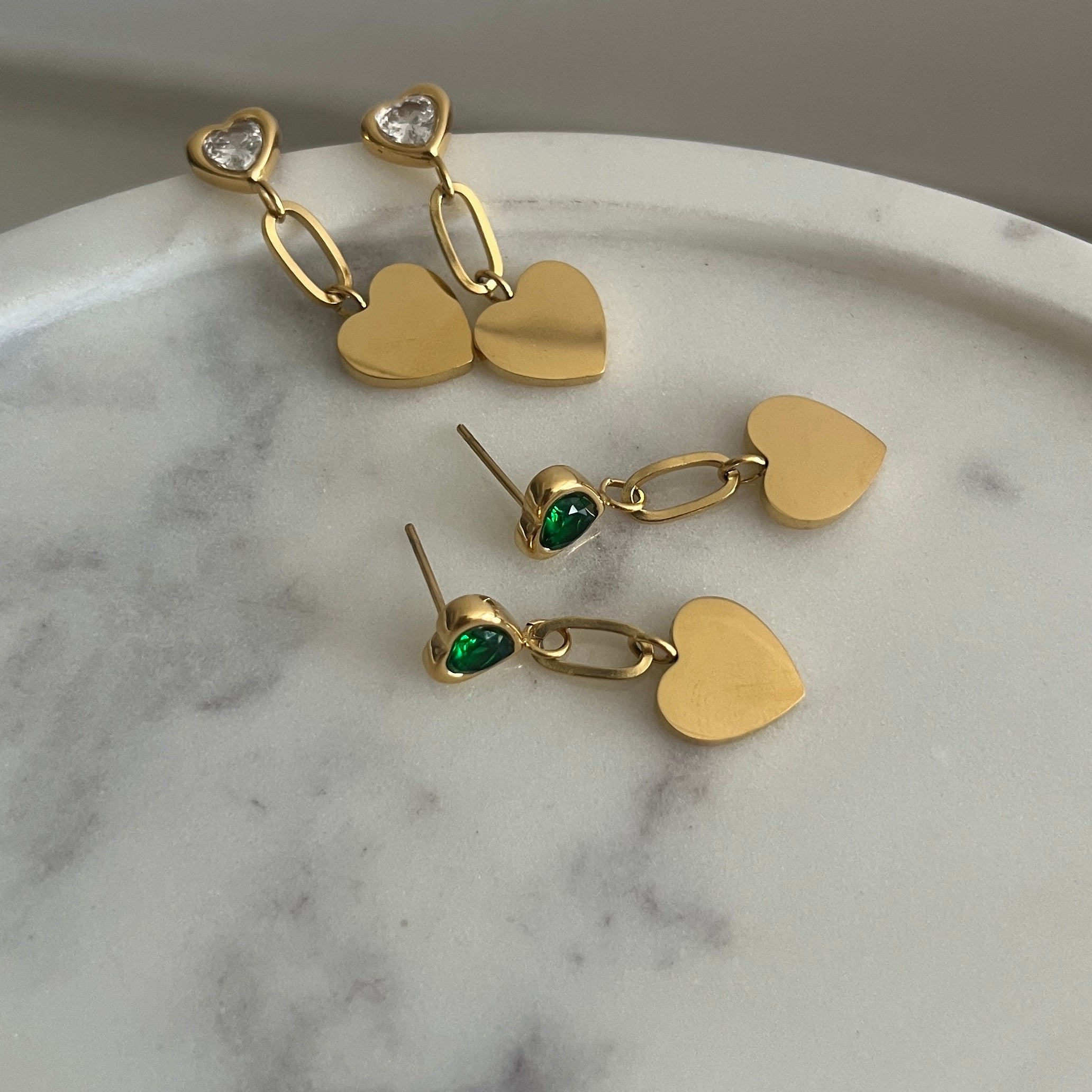 Honey Heart Earrings
