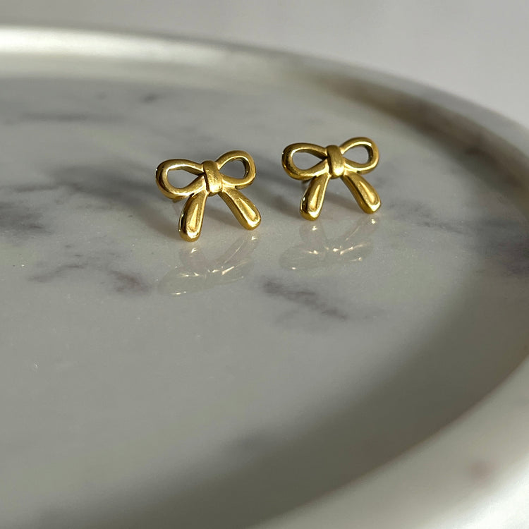 Tiny Ribbon Studs