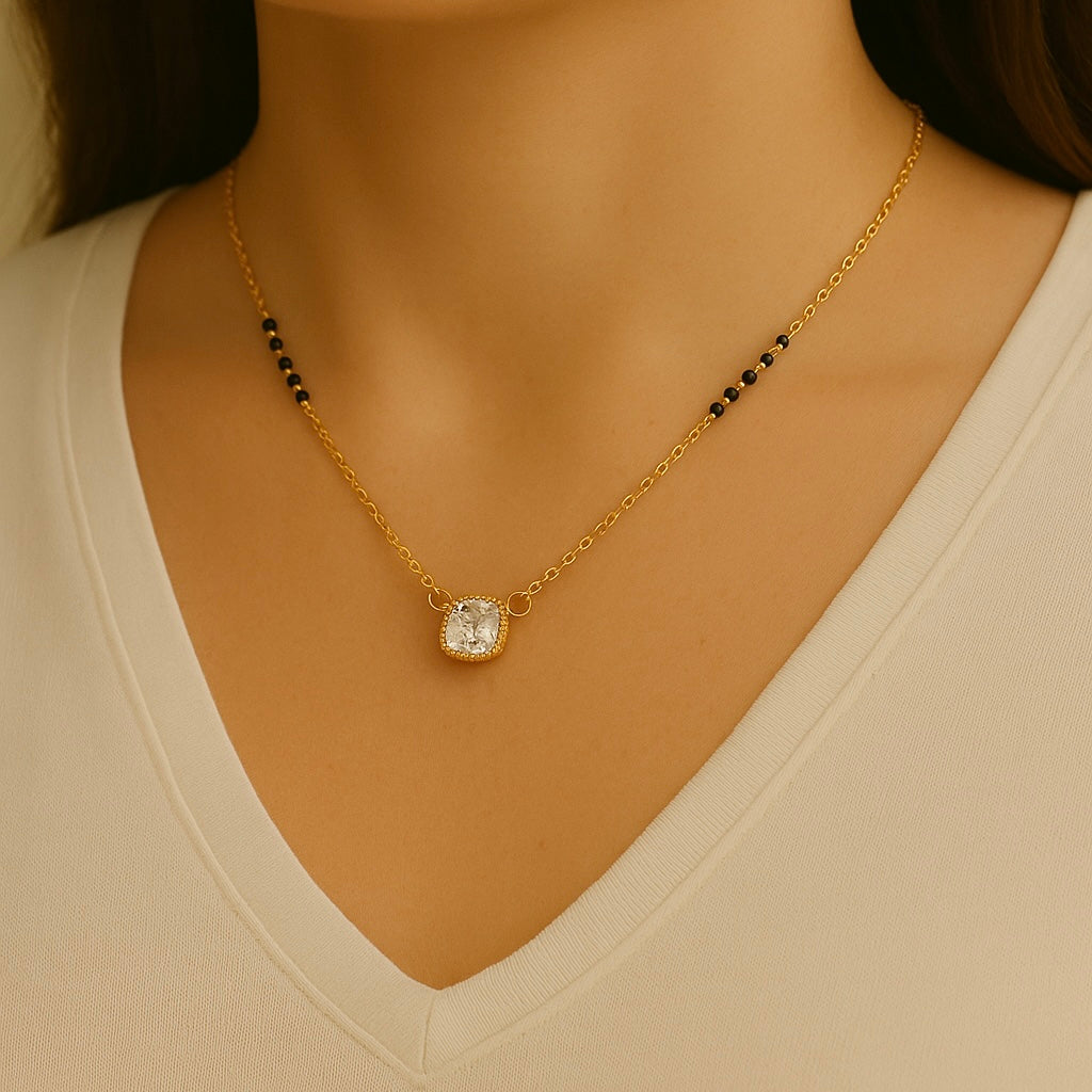 Minimal Crystal Mangalsutra