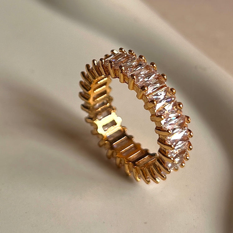 Crystal Baguette Ring