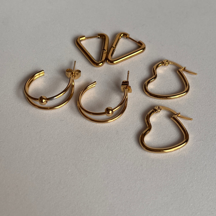 Minimal Earrings Set (set of 3)