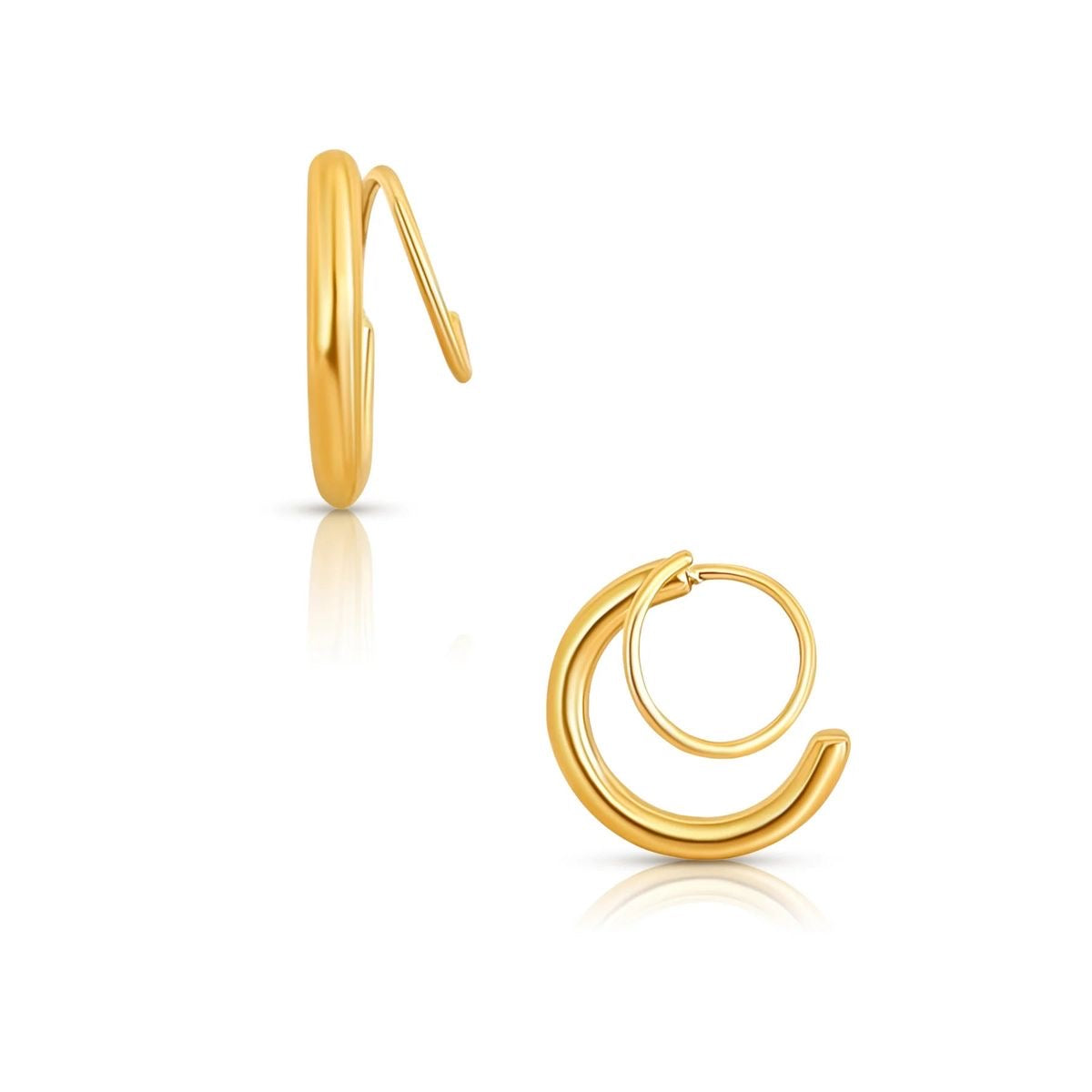 Faux Piercing Hoops