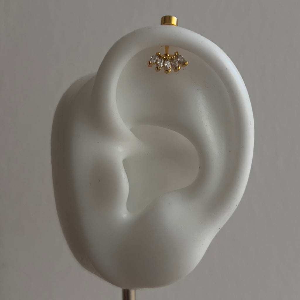 Crown Helix Stud (single)