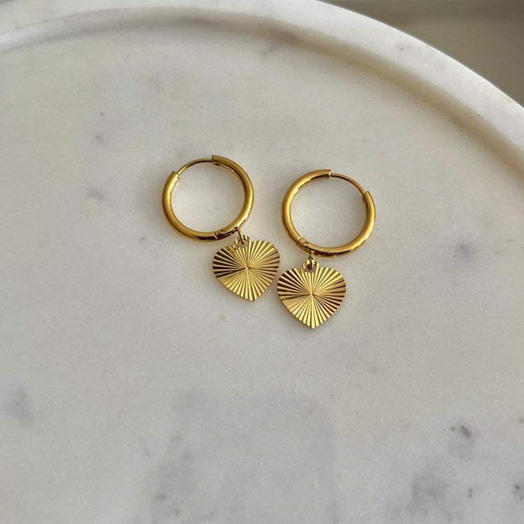 Margo Heart Earrings