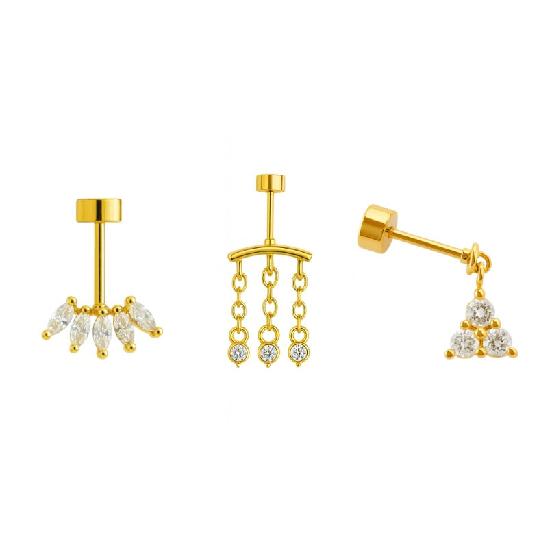 Trident Helix Stud (single)