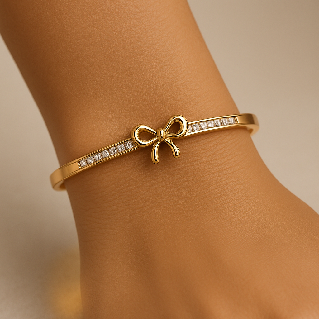 Bow Diamanté Band