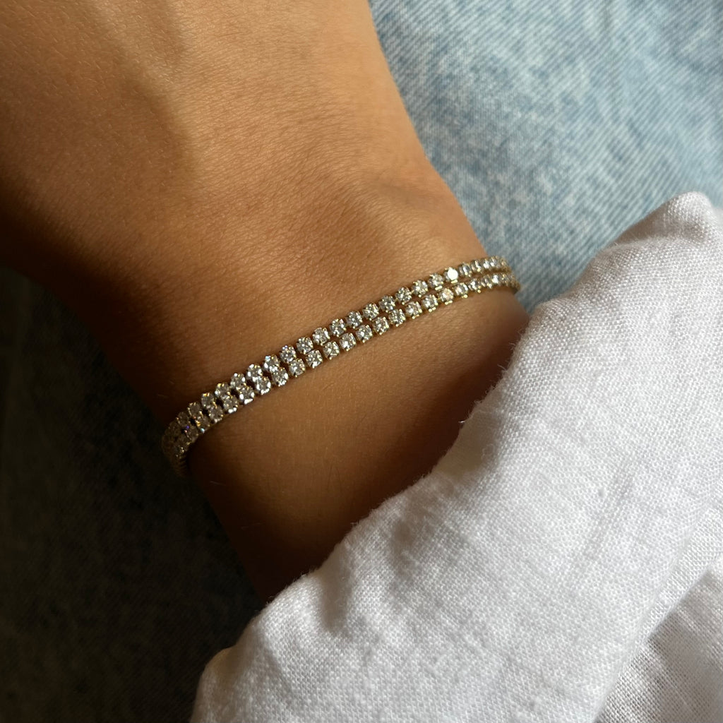 Cruz Layered Tennis Bracelet