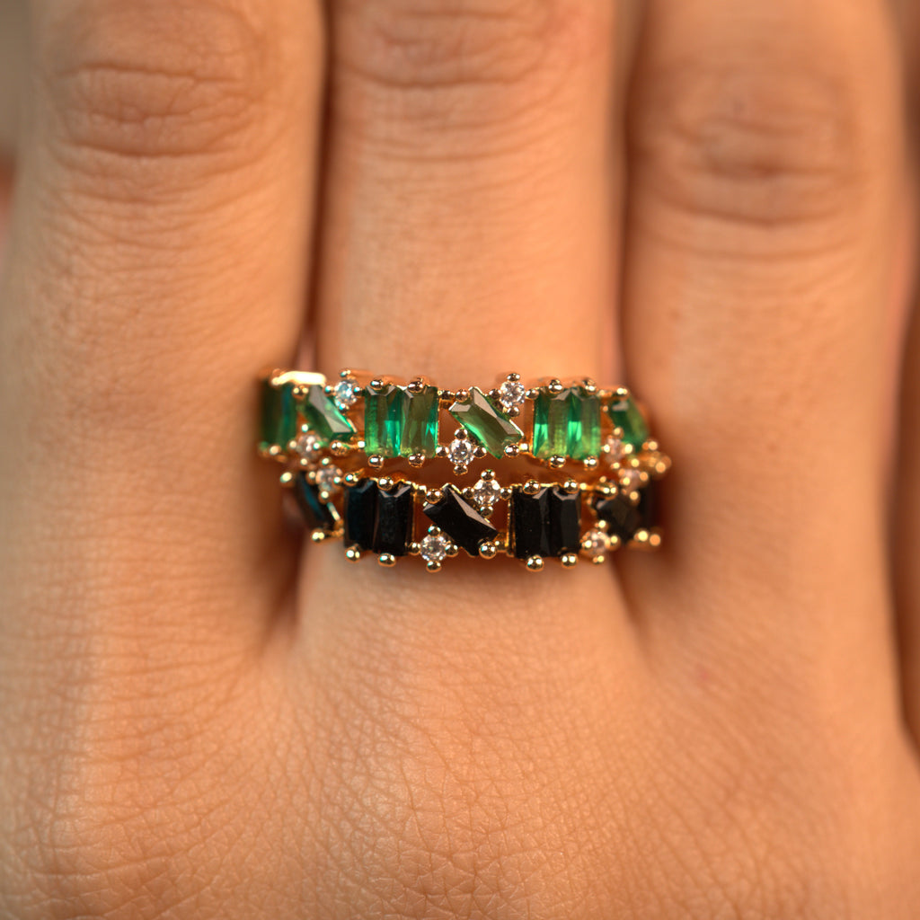 Kairi Baguette Ring (adjustable)