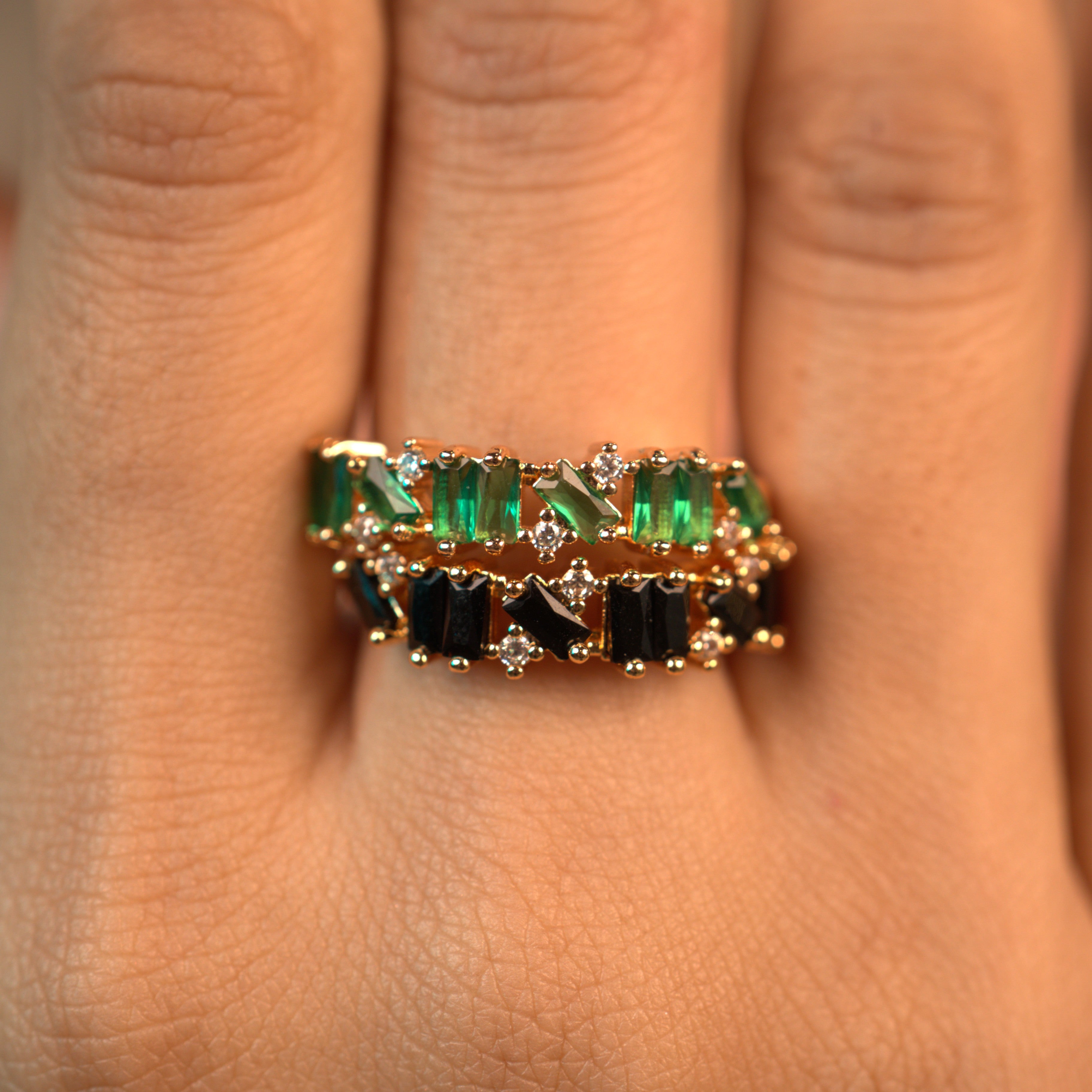 Kairi Baguette Ring (adjustable)