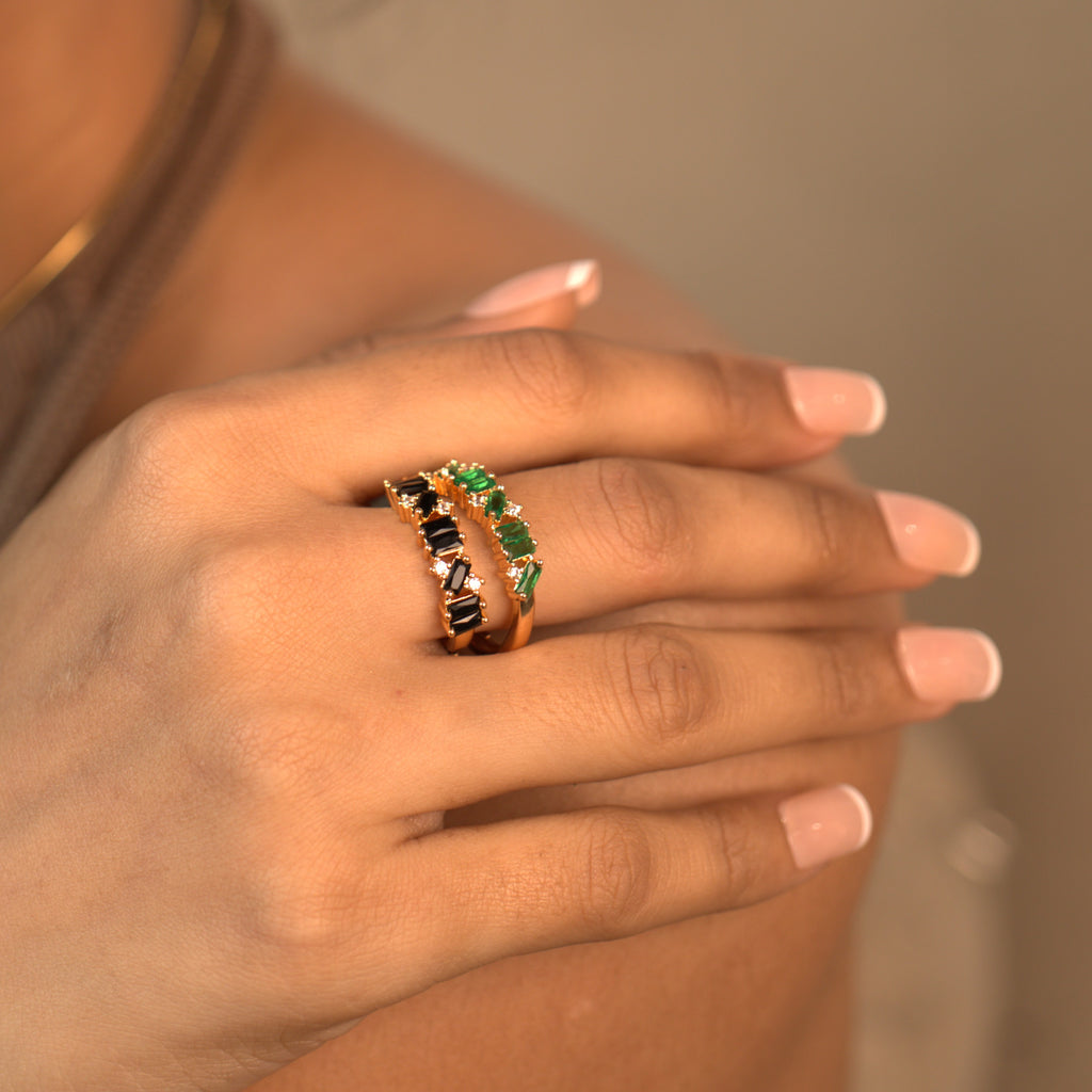 Kairi Baguette Ring (adjustable)