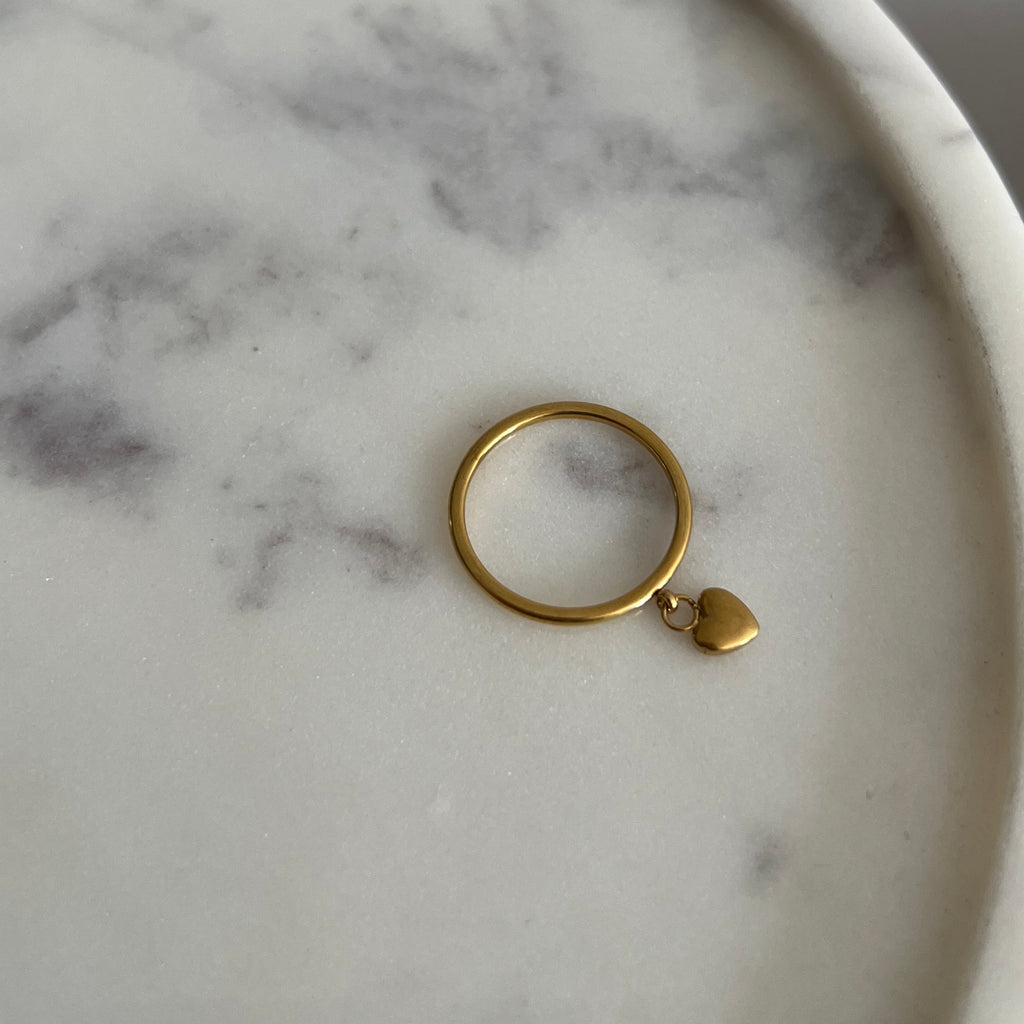 Heart Pendant Ring