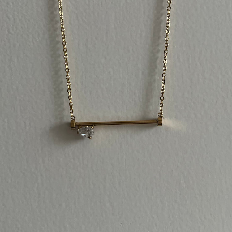 Bar Drop Necklace