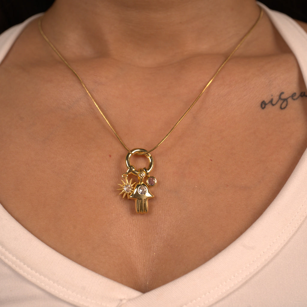 Hamsa Charms Necklace