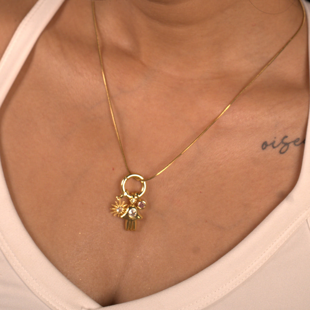 Hamsa Charms Necklace