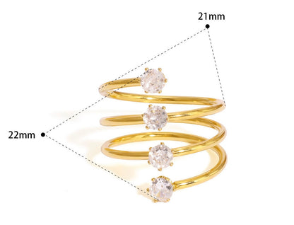 Dolores Spiral Ring