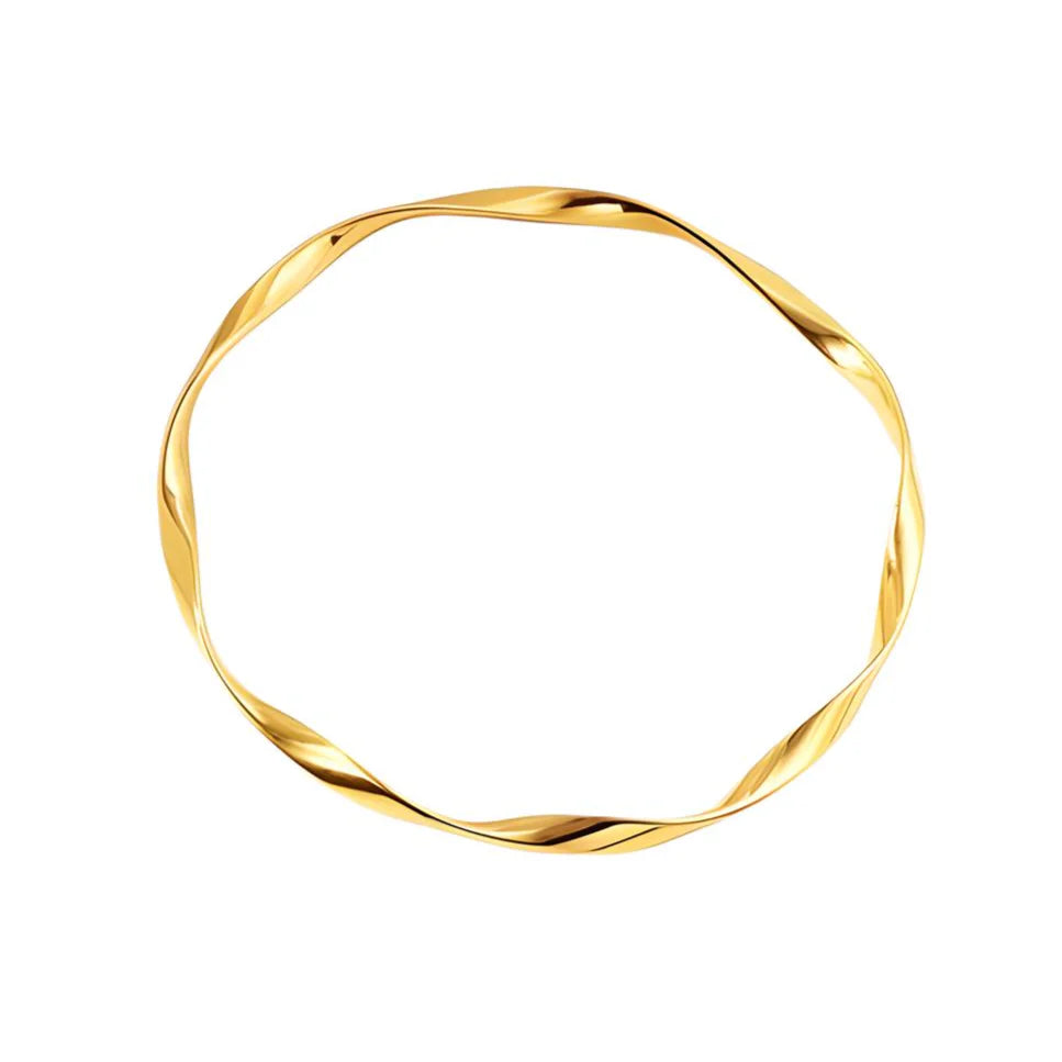 Twisted Fine Bangle (set of 2)