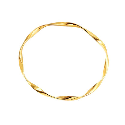 Twisted Fine Bangle (set of 2)