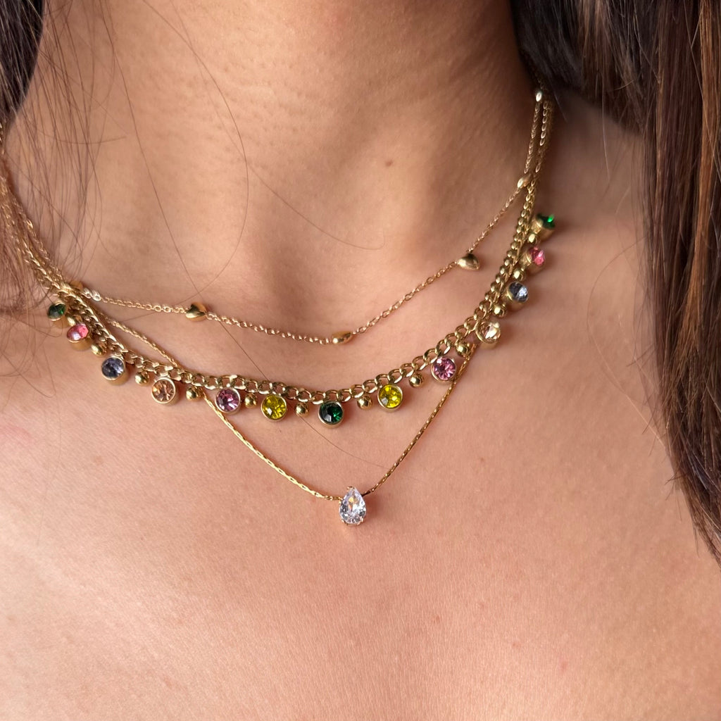 Droplet Solitaire Necklace