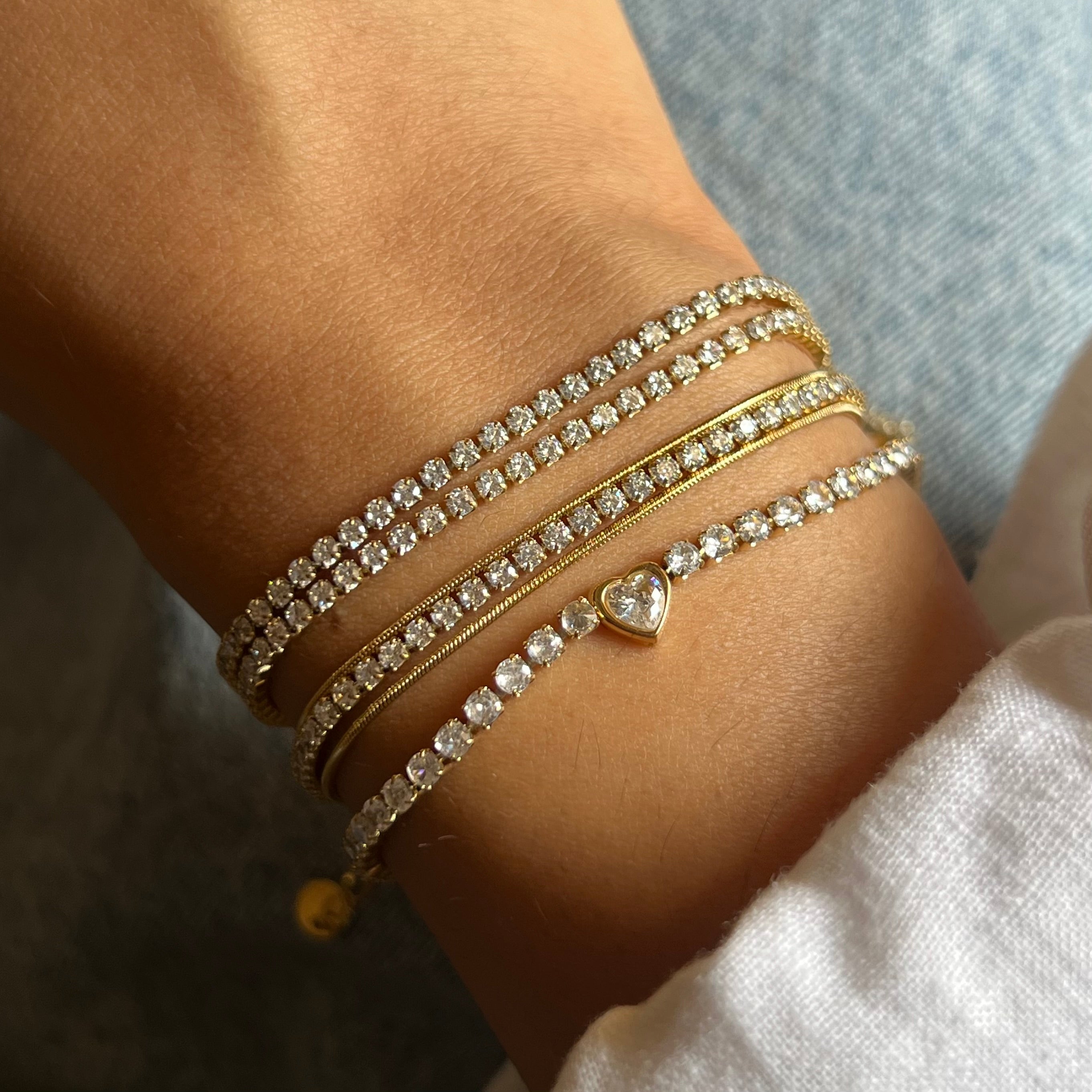 Cruz Layered Tennis Bracelet