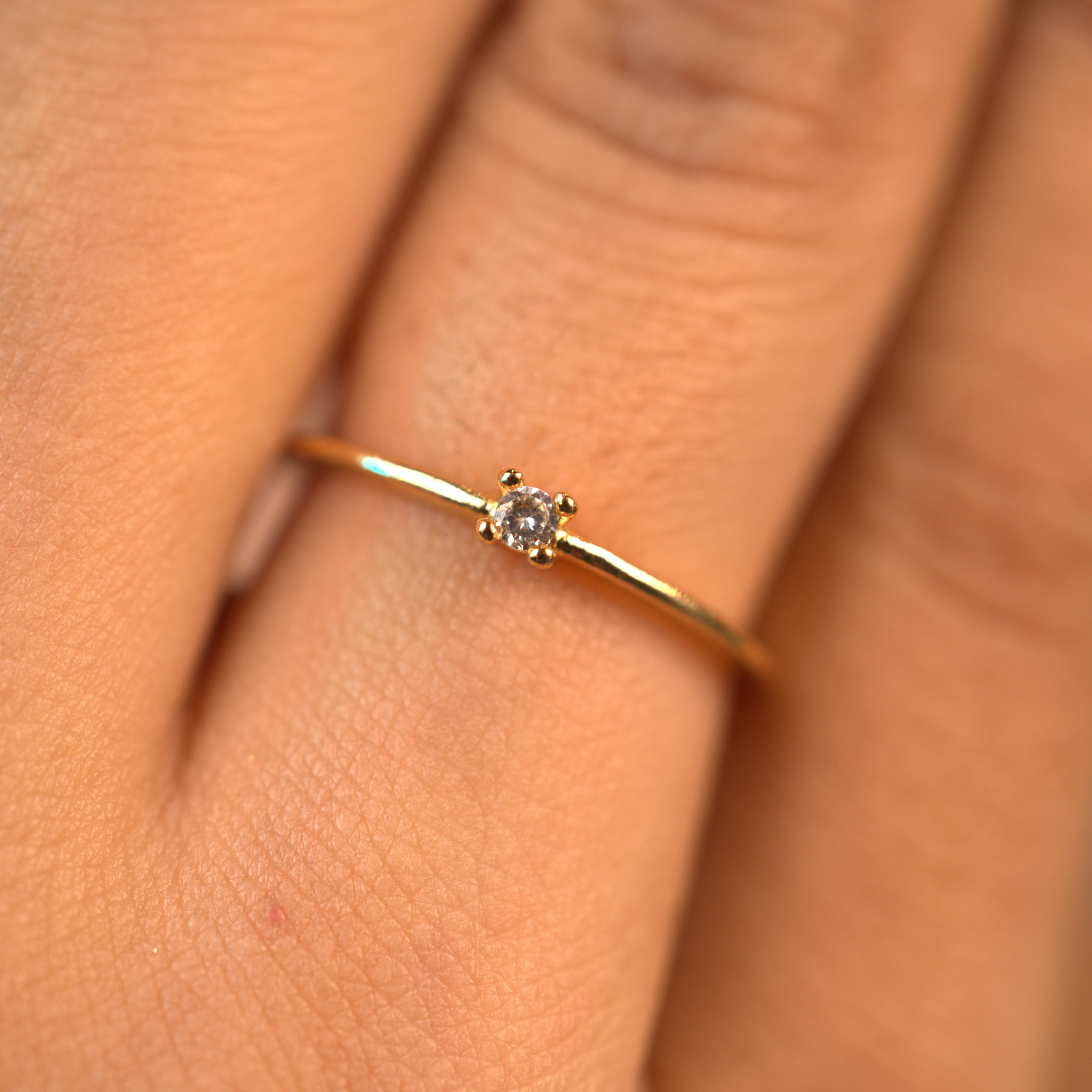 Dainty Diamond Ring