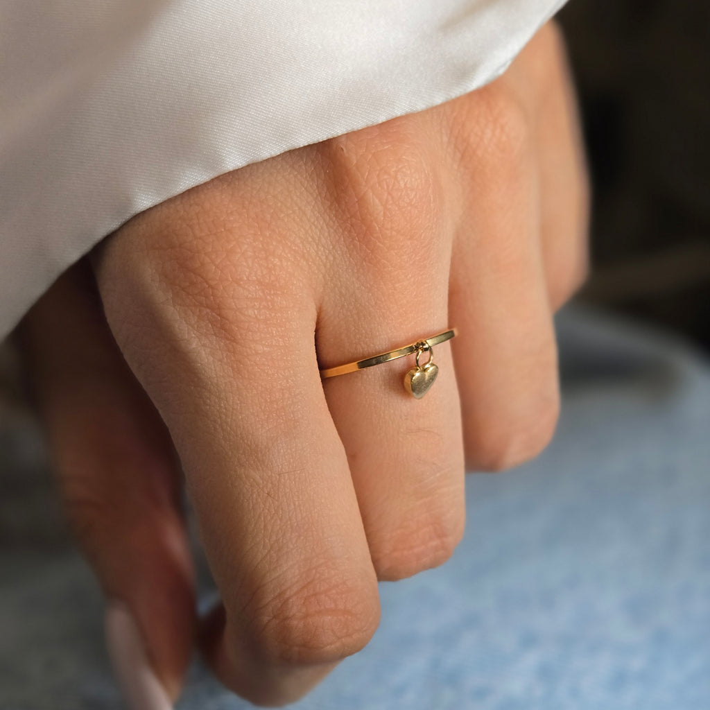 Heart Pendant Ring
