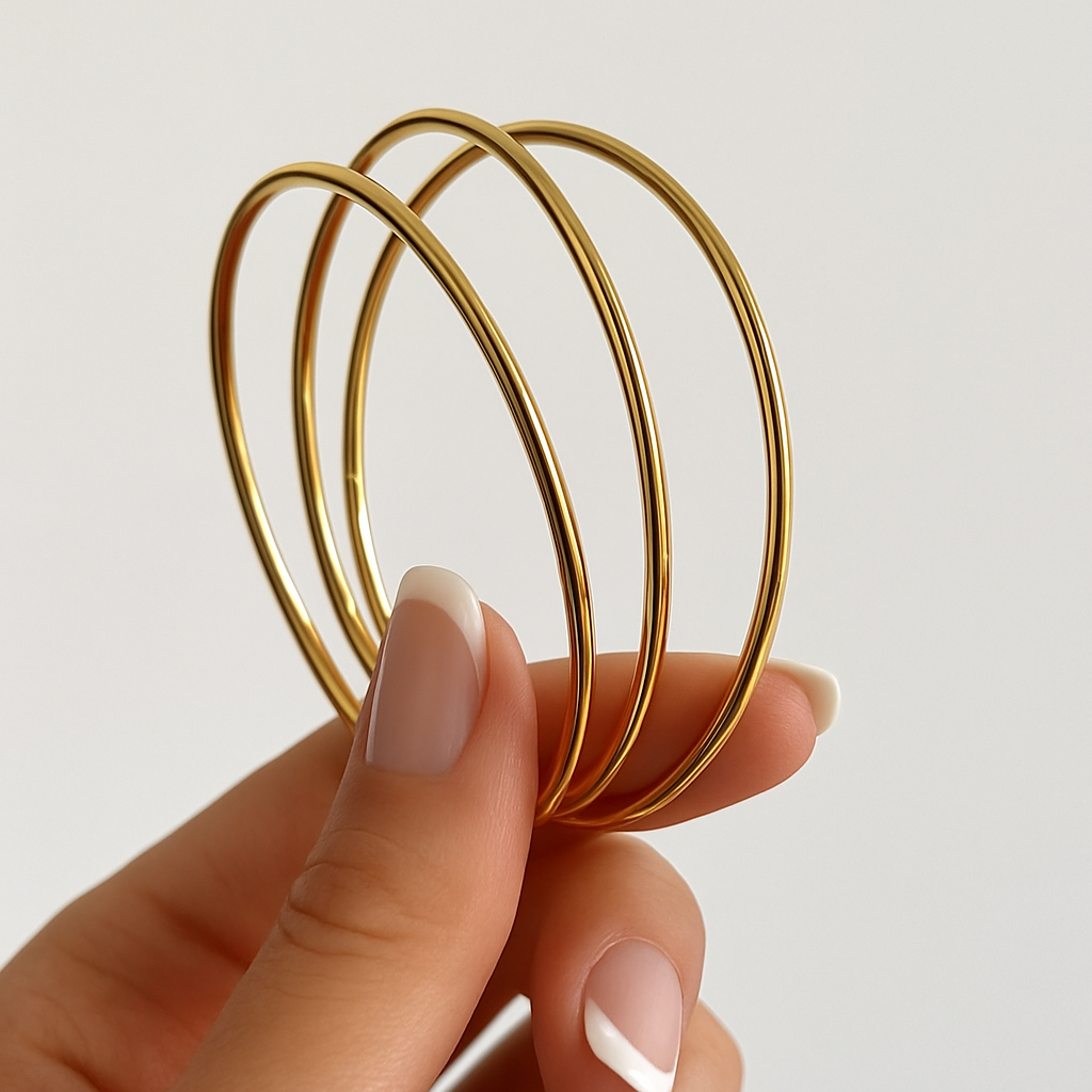 Classic Bangle Set (set of 3 sleek bangles)