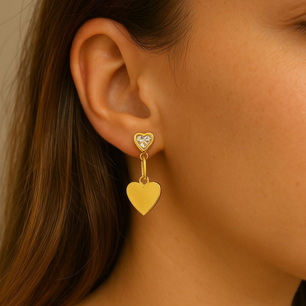 Honey Heart Earrings