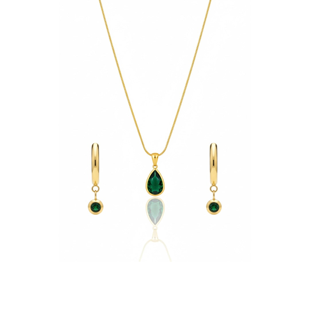 Tatum Emerald Set