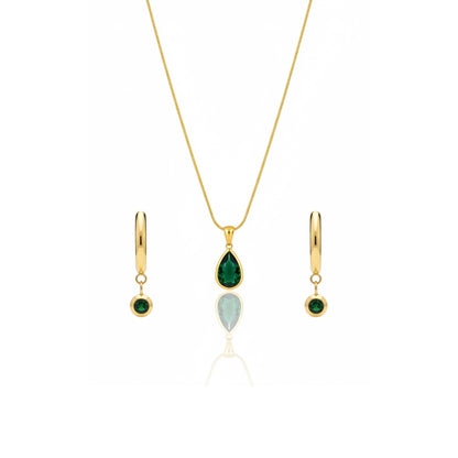 Tatum Emerald Set