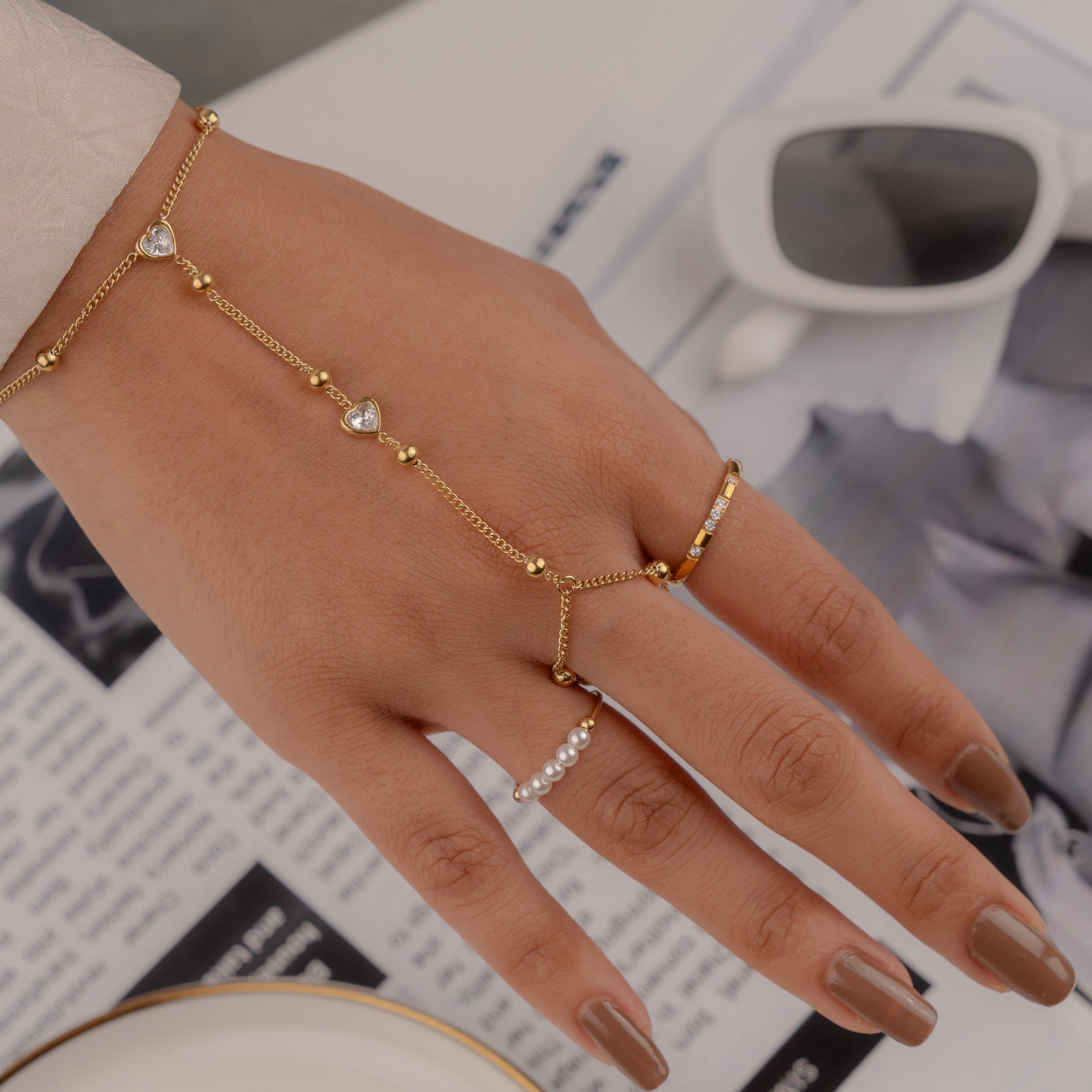 Paloma Crystal Hand Chain