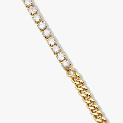 Cuban-Diamanté Bracelet