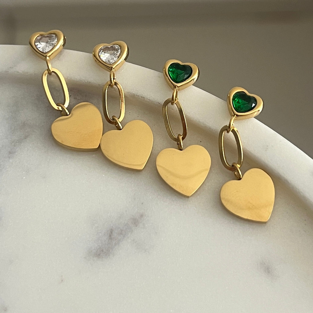 Honey Heart Earrings
