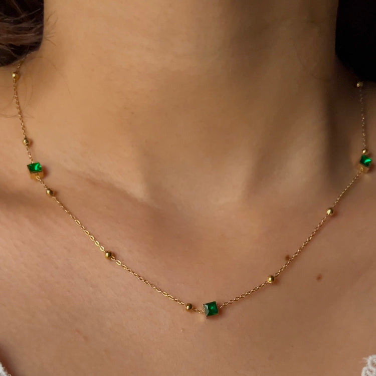 Aurélie Emerald Necklace