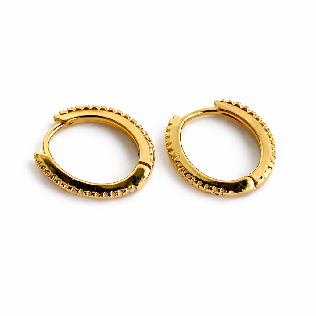 Falcon Studded Hoops