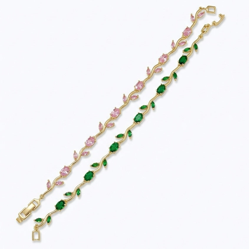 Tulip Emerald Bracelet