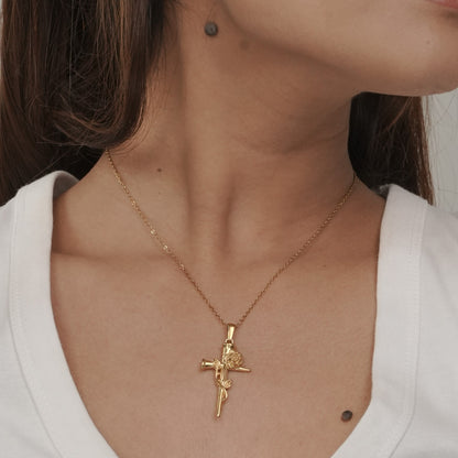 Victorian Cross Necklace
