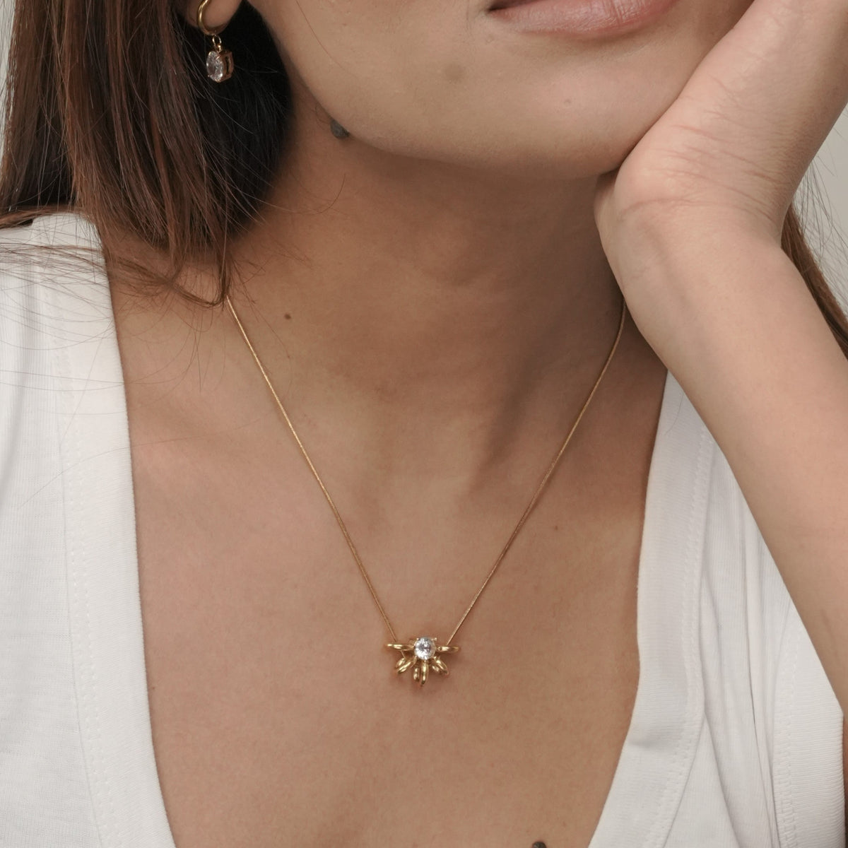 Webster Solitaire Necklace
