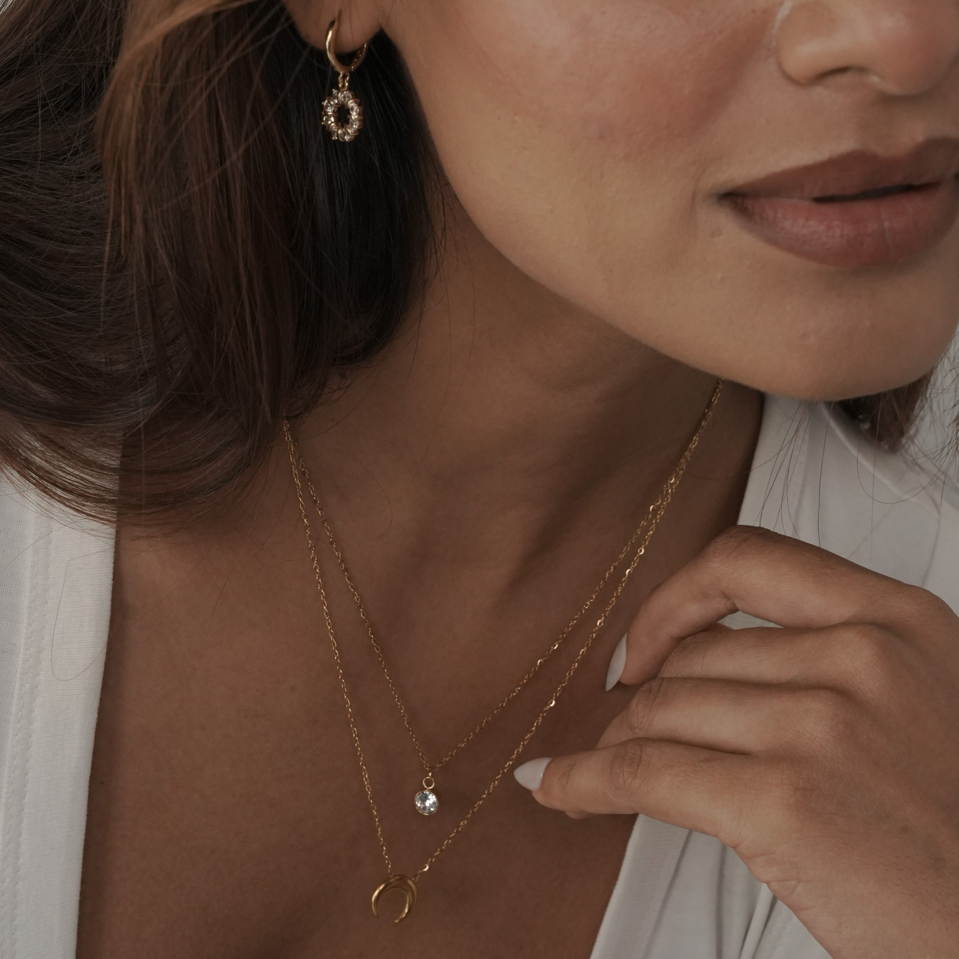 Crescent Layered Necklace
