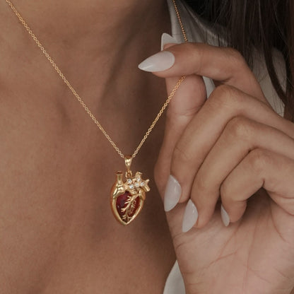 Anatomy Heart Necklace