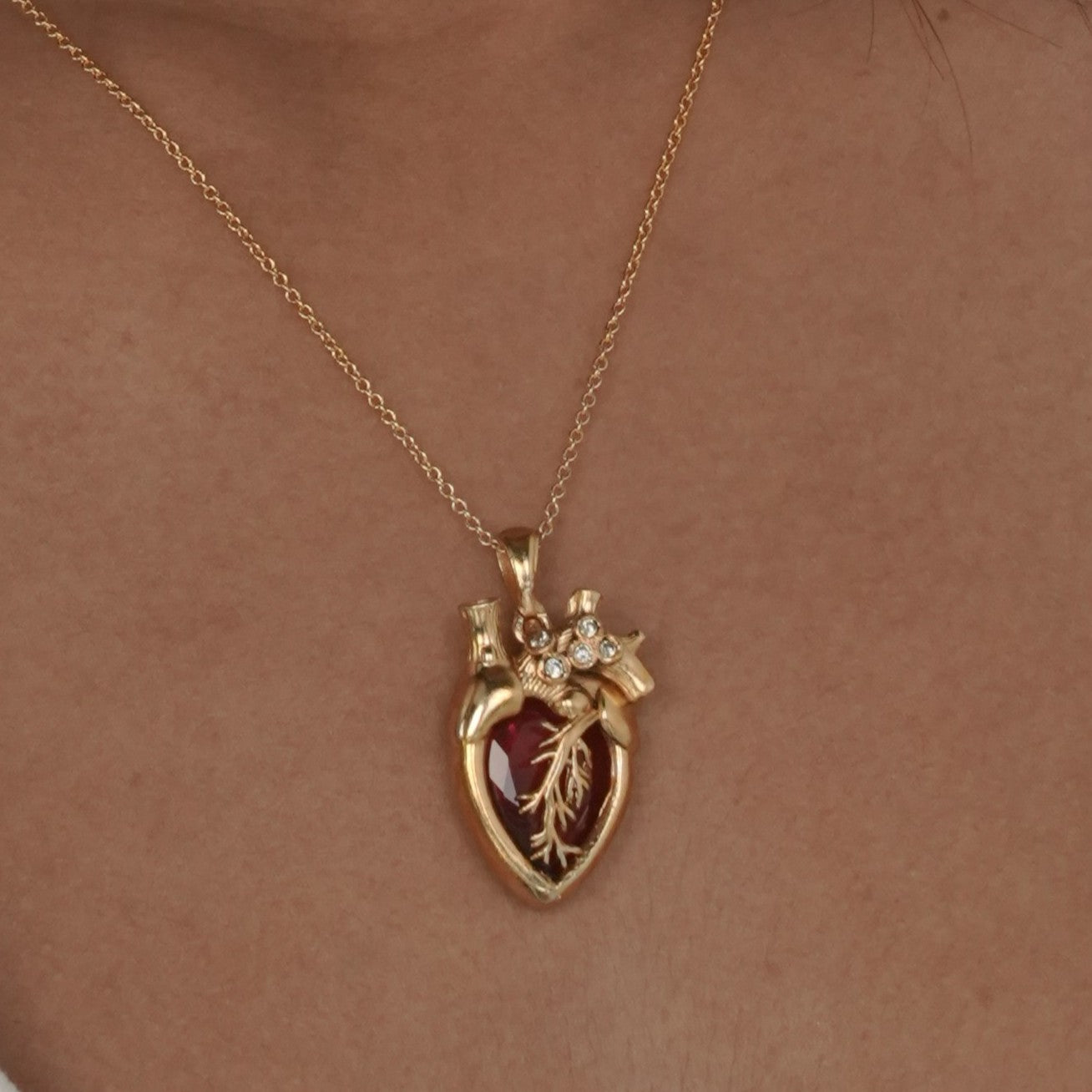 Anatomy Heart Necklace