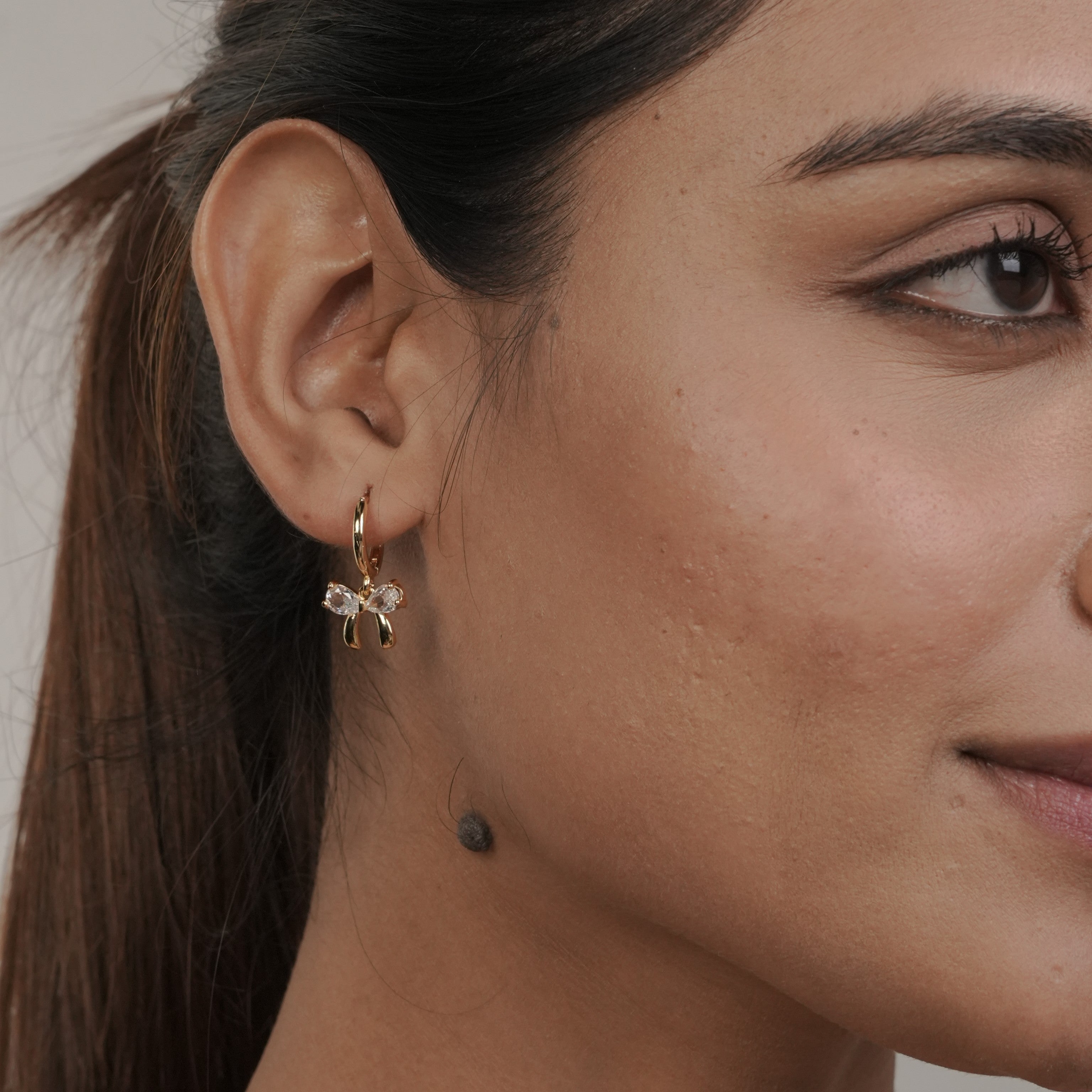 Crystal Bow Earrings